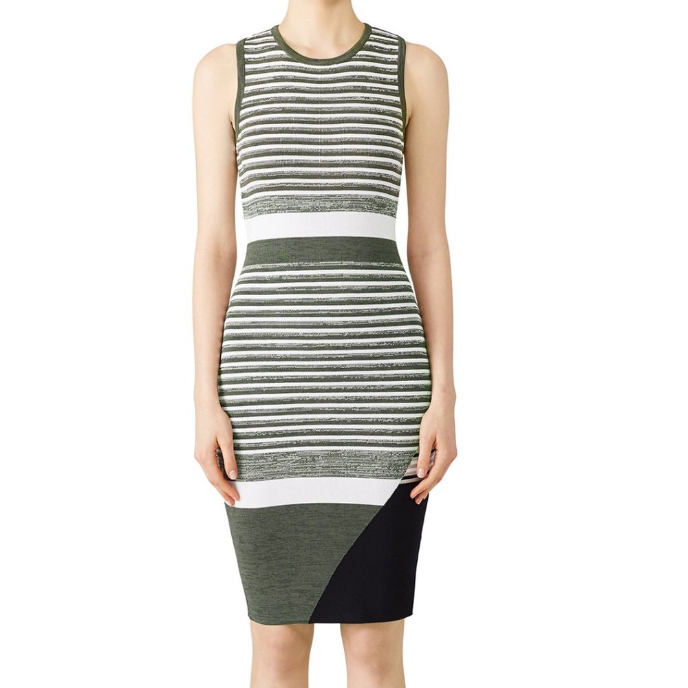 REVOLVE Striped Green and Black Dress